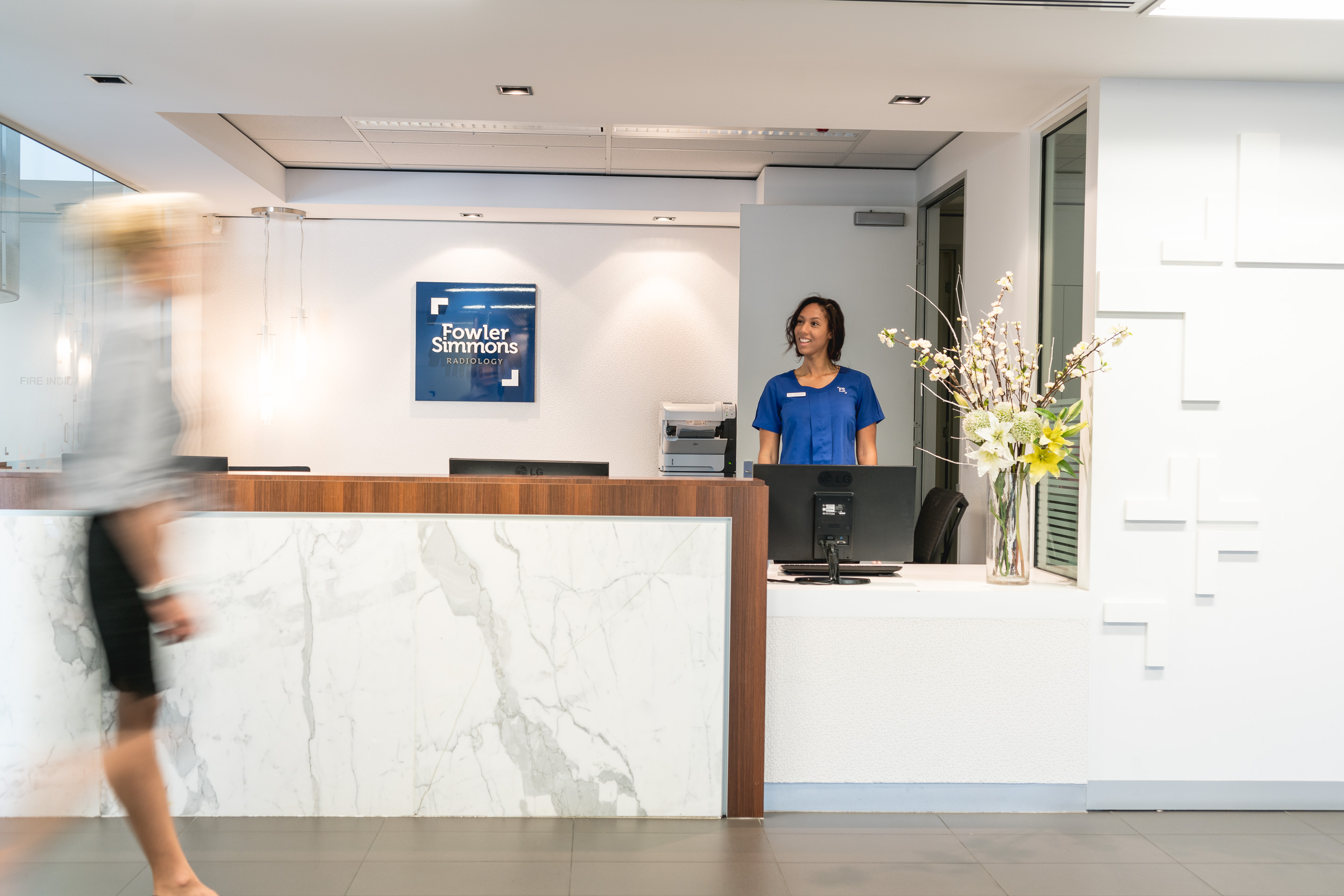Fowler Simmons Lobby With Receptionist | Nearest Xray Clinic | Fowler Simmons Radiology